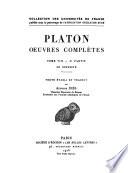 1. ptie: Parménide ; 2. ptie: Théétète ; 3. ptie: Le sophiste