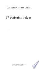 17 écrivains belges