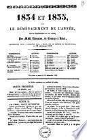 1834 et 1835 ou Le demenagement de l'annee revue episodique en un acte par MM. Theaulon, de Courcy et Nezel