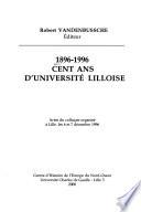 1896-1996 cent ans d'universit ́lilloise