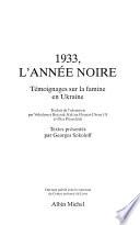1933, l'année noire