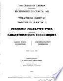 1971 Census of Canada: Economic characteristics. 7 pts