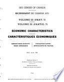 1971 Census of Canada: Labour force and individual income. Occupations. Industries. Income of individuals. Labour force activity-work experience (74 pts.)