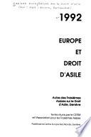 1992, Europe et droit d'asile