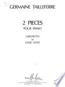 2 pieces pour piano