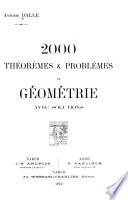 2000 théorèmes & problèmes de géométrie avec solutions