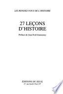 27 leçons d'histoire