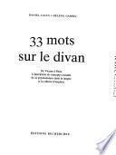 33 mots sur le divan