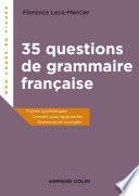 35 questions de grammaire française
