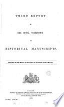3rd Report of the Royal Commission on Historical Manuscripts