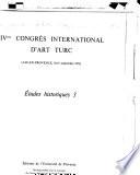 4. Congrès International D'art Turc
