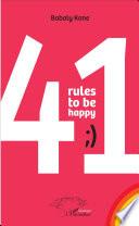 41 rules to be happy