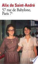 57, rue de Babylone Paris 7e