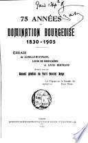 75 années de domination bourgeoise, 1830-1905