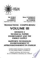 9th World Energy Conference, September 23-27, 1974: Technical papers