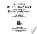 A ceux qui viennent