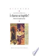 À chacun sa tragédie ?
