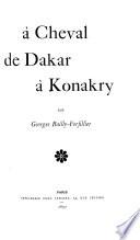 À cheval de Dakar à Konakry