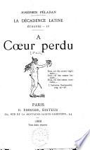 A coeur perdu