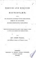 A French and English dictionary, &c