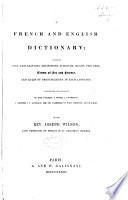 A French and English dictionary