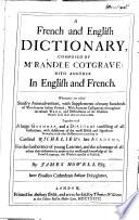 A French and English dictionary