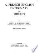 A French-English dictionary for chemists