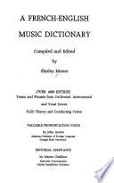 A French-English Music Dictionary