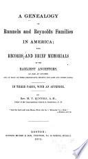A Genealogy of Runnels and Reynolds Families in America
