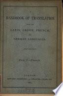 A handbook of translation from the Latin, Greek, French, and German languages