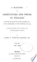 A History of Agriculture and Prices in England: 1401-1582