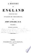 A History of England from the First Invasion by the Romans