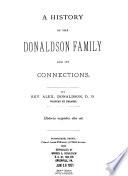 A History of the Donaldson Family and Its Connections