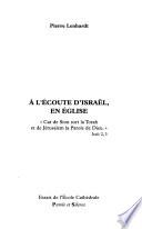 A l'écoute d'Israël, en église