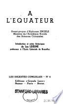 A l'équateur