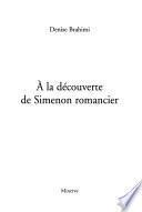À la découverte de Simenon romancier