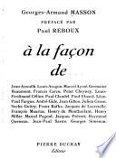 A la façon de ... Jean Anouilh, Louis Aragon, Marcel Aymé ...
