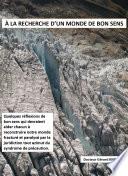 À la recherche d'un monde de bon sens