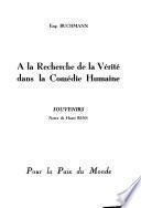 A la recherche de la verité dans la comédie humaine