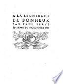 A la recherche du bonheur