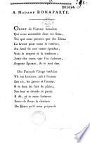 A Madame Bonaparte (vers)