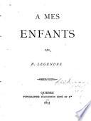 À mes enfants