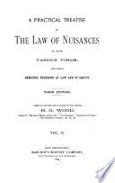A Practical Treatise on the Law of Nuisances in Their Various Forms