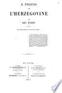 A propos de l'Herzegovine