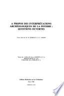 A propos des interprétations archéologiques de la poterie