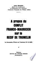 A propos du conflit franco-mauricien sur le récif de Tromelin