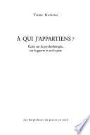 A qui j'appartiens ?