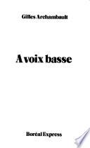 A voix basse