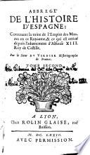 Abbrege' de l'histoire d'Espagne