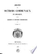 Abolition des octrois communaux en Belgique